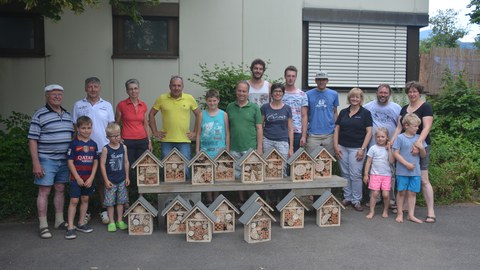 Wir bauten 18 Insektenhotels für Wildbienen am Sa. 25. Juni 2016 um 14:00